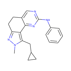 Cn1nc2c(c1CC1CC1)-c1nc(Nc3ccccc3)ncc1CC2 ZINC000169702232