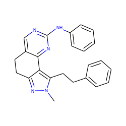 Cn1nc2c(c1CCc1ccccc1)-c1nc(Nc3ccccc3)ncc1CC2 ZINC000169702235