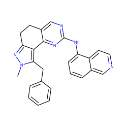 Cn1nc2c(c1Cc1ccccc1)-c1nc(Nc3cccc4cnccc34)ncc1CC2 ZINC000169702167