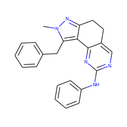 Cn1nc2c(c1Cc1ccccc1)-c1nc(Nc3ccccc3)ncc1CC2 ZINC000169702216