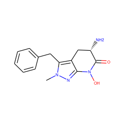 Cn1nc2c(c1Cc1ccccc1)C[C@H](N)C(=O)N2O ZINC000166333846