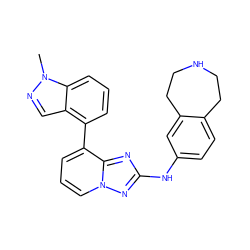 Cn1ncc2c(-c3cccn4nc(Nc5ccc6c(c5)CCNCC6)nc34)cccc21 ZINC000096169803