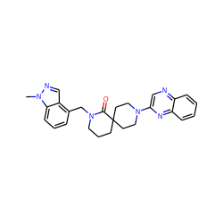 Cn1ncc2c(CN3CCCC4(CCN(c5cnc6ccccc6n5)CC4)C3=O)cccc21 ZINC000096173146