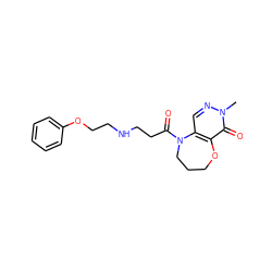 Cn1ncc2c(c1=O)OCCCN2C(=O)CCNCCOc1ccccc1 ZINC000026731813