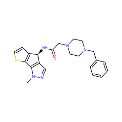 Cn1ncc2c1-c1sccc1[C@H]2NC(=O)CN1CCN(Cc2ccccc2)CC1 ZINC000103300396