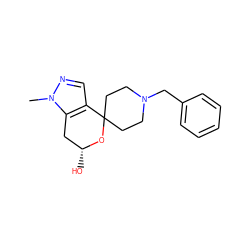 Cn1ncc2c1C[C@@H](O)OC21CCN(Cc2ccccc2)CC1 ZINC000072118280