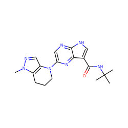 Cn1ncc2c1CCCN2c1cnc2[nH]cc(C(=O)NC(C)(C)C)c2n1 ZINC000145158467