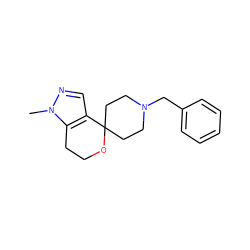 Cn1ncc2c1CCOC21CCN(Cc2ccccc2)CC1 ZINC000072114477