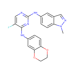 Cn1ncc2cc(Nc3ncc(F)c(Nc4ccc5c(c4)OCCO5)n3)ccc21 ZINC000034613820