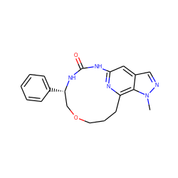 Cn1ncc2cc3nc(c21)CCCOC[C@H](c1ccccc1)NC(=O)N3 ZINC001772571341