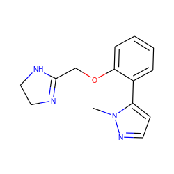 Cn1nccc1-c1ccccc1OCC1=NCCN1 ZINC000013437871