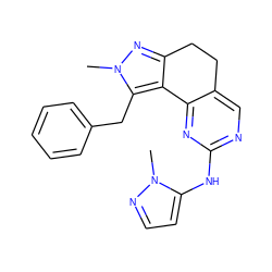 Cn1nccc1Nc1ncc2c(n1)-c1c(nn(C)c1Cc1ccccc1)CC2 ZINC000169702166