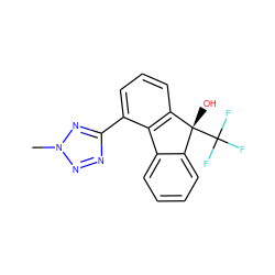 Cn1nnc(-c2cccc3c2-c2ccccc2[C@@]3(O)C(F)(F)F)n1 ZINC000143268411