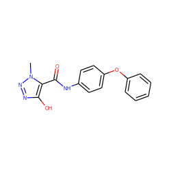 Cn1nnc(O)c1C(=O)Nc1ccc(Oc2ccccc2)cc1 ZINC000653811084