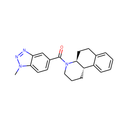 Cn1nnc2cc(C(=O)N3CCC[C@H]4c5ccccc5CC[C@@H]43)ccc21 ZINC000096169286