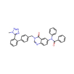 Cn1nnnc1-c1ccccc1-c1ccc(Cn2cnc3ccc(N(C(=O)c4ccccc4)c4ccccc4)cc3c2=O)cc1 ZINC000028768811