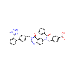 Cn1nnnc1-c1ccccc1-c1ccc(Cn2cnc3ccc(N(Cc4ccc(C(=O)O)cc4)C(=O)c4ccccc4)cc3c2=O)cc1 ZINC000028767528