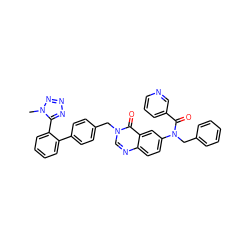 Cn1nnnc1-c1ccccc1-c1ccc(Cn2cnc3ccc(N(Cc4ccccc4)C(=O)c4cccnc4)cc3c2=O)cc1 ZINC000028767321