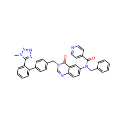 Cn1nnnc1-c1ccccc1-c1ccc(Cn2cnc3ccc(N(Cc4ccccc4)C(=O)c4ccncc4)cc3c2=O)cc1 ZINC000028767319