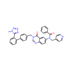 Cn1nnnc1-c1ccccc1-c1ccc(Cn2cnc3ccc(N(Cc4ccncc4)C(=O)c4ccccc4)cc3c2=O)cc1 ZINC000028767676