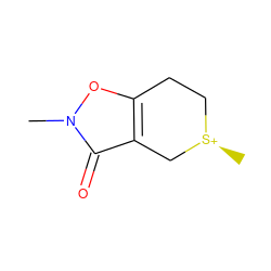 Cn1oc2c(c1=O)C[S@+](C)CC2 ZINC000028761554