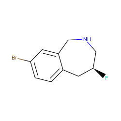 F[C@@H]1CNCc2cc(Br)ccc2C1 ZINC000013863736