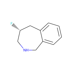 F[C@H]1CNCc2ccccc2C1 ZINC000001433196