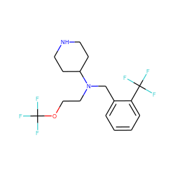 FC(F)(F)OCCN(Cc1ccccc1C(F)(F)F)C1CCNCC1 ZINC000036093180
