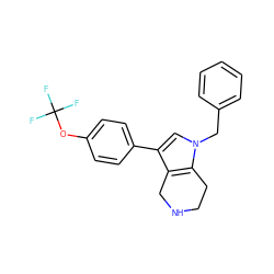 FC(F)(F)Oc1ccc(-c2cn(Cc3ccccc3)c3c2CNCC3)cc1 ZINC000066112000