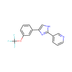 FC(F)(F)Oc1cccc(-c2c[nH]c(-c3cccnc3)n2)c1 ZINC000013553748