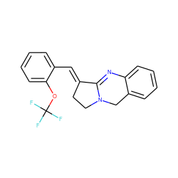 FC(F)(F)Oc1ccccc1/C=C1\CCN2Cc3ccccc3N=C12 ZINC000101030308