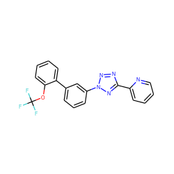 FC(F)(F)Oc1ccccc1-c1cccc(-n2nnc(-c3ccccn3)n2)c1 ZINC000028387023