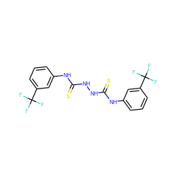 FC(F)(F)c1cccc(NC(=S)NNC(=S)Nc2cccc(C(F)(F)F)c2)c1 ZINC000013685403