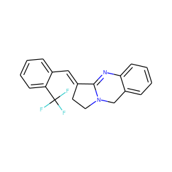 FC(F)(F)c1ccccc1/C=C1\CCN2Cc3ccccc3N=C12 ZINC000101010633