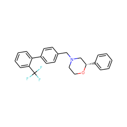 FC(F)(F)c1ccccc1-c1ccc(CN2CCO[C@@H](c3ccccc3)C2)cc1 ZINC000035328384