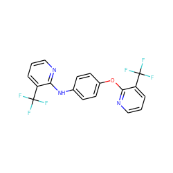 FC(F)(F)c1cccnc1Nc1ccc(Oc2ncccc2C(F)(F)F)cc1 ZINC000139277767