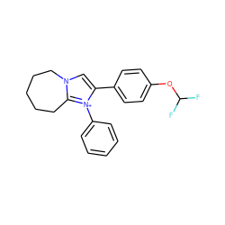 FC(F)Oc1ccc(-c2cn3c([n+]2-c2ccccc2)CCCCC3)cc1 ZINC000012436429