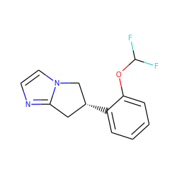 FC(F)Oc1ccccc1[C@@H]1Cc2nccn2C1 ZINC000040881025