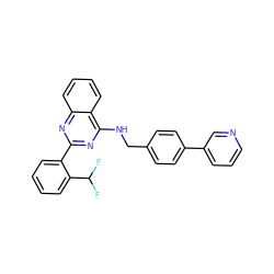 FC(F)c1ccccc1-c1nc(NCc2ccc(-c3cccnc3)cc2)c2ccccc2n1 ZINC000169304118