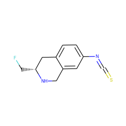 FC[C@@H]1Cc2ccc(N=C=S)cc2CN1 ZINC000013517624