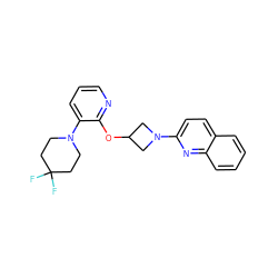 FC1(F)CCN(c2cccnc2OC2CN(c3ccc4ccccc4n3)C2)CC1 ZINC000096168863