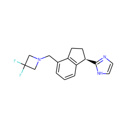 FC1(F)CN(Cc2cccc3c2CC[C@H]3c2ncc[nH]2)C1 ZINC000040980569