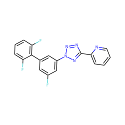 Fc1cc(-c2c(F)cccc2F)cc(-n2nnc(-c3ccccn3)n2)c1 ZINC000028383101