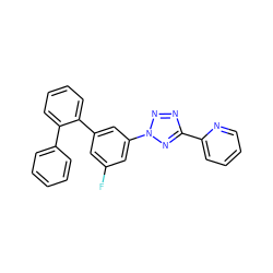 Fc1cc(-c2ccccc2-c2ccccc2)cc(-n2nnc(-c3ccccn3)n2)c1 ZINC000028392816