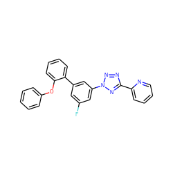 Fc1cc(-c2ccccc2Oc2ccccc2)cc(-n2nnc(-c3ccccn3)n2)c1 ZINC000028386484