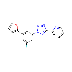 Fc1cc(-c2ccco2)cc(-n2nnc(-c3ccccn3)n2)c1 ZINC000028455238