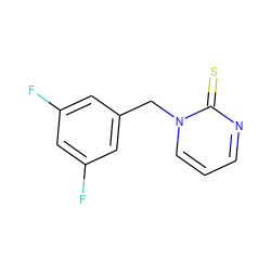 Fc1cc(F)cc(Cn2cccnc2=S)c1 ZINC000000004209