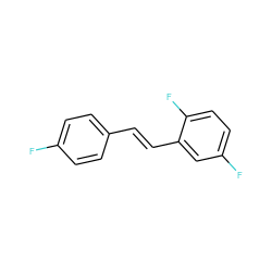 Fc1ccc(/C=C/c2cc(F)ccc2F)cc1 ZINC001772640287