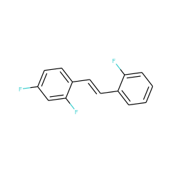 Fc1ccc(/C=C/c2ccccc2F)c(F)c1 ZINC001772628060