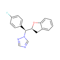 Fc1ccc([C@@H]([C@@H]2Cc3ccccc3O2)n2cncn2)cc1 ZINC000026187126